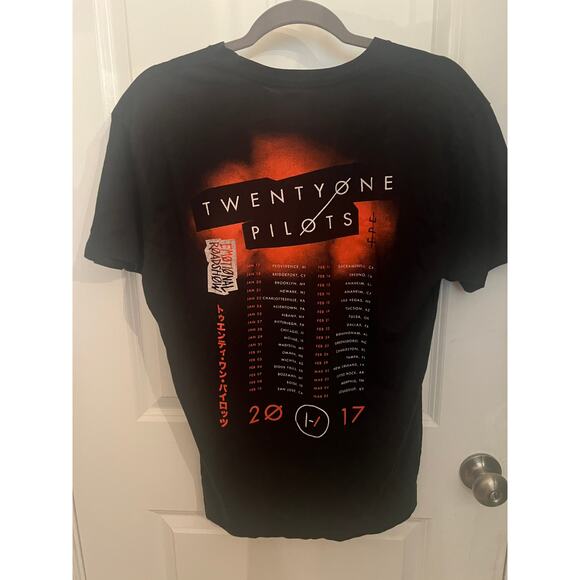 Next Level Twenty One Pilots TOP Band Shirt Medium Black Rock Pop Double Sided - Picture 2 of 7
